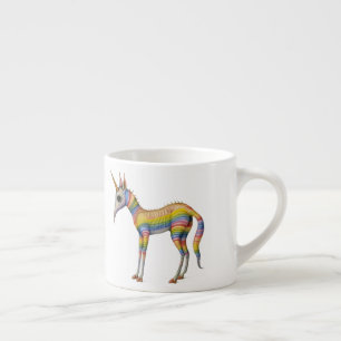 Oude Bestiary Rainbow Unicorn Espresso Kop
