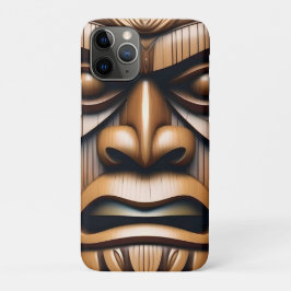 Oude Bewakers: Tiki Wood Art iPhone 11 Pro Hoesje