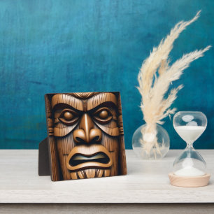 Oude Bewakers: Tiki Wood Art Fotoplaat