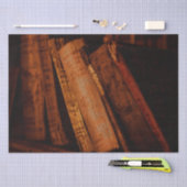 Oude bibliotheek en boeken van de Oudheid Tissuepapier (Craft)