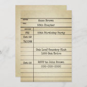 Oude bibliotheek Kaart 55e verjaardag (Voorkant / Achterkant)