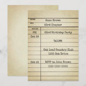 Oude bibliotheek Kaart 63e verjaardag (Voorkant / Achterkant)