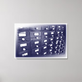 Oude bibliotheekladen canvas afdruk (Voorkant)