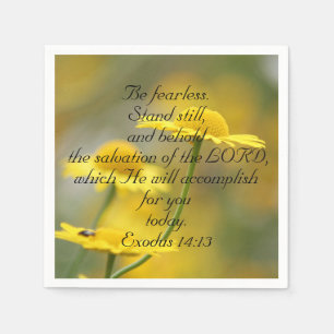 Oude Bijbelscriptcitaat Testament - Exodus 14:13 Servet