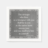 Oude Bijbelscriptprijs testament - Leviticus 19 Servetten (Voorkant)