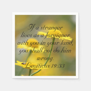 Oude Bijbelscriptprijs testament - Leviticus 19 Servetten
