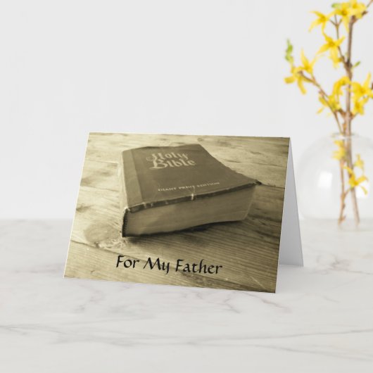  oude Bijbelvaders Dag Kaart (Gele Bloem)