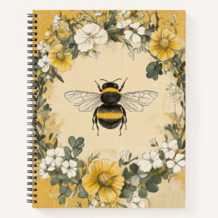 Oude Bijentuin Met Wilde Bloemen (4) Notitieboek