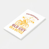 Oude Biker Ontwerp | Fiets | onderschat nooit Post-it® Notes (Schuin)