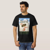 Oude Billboard, Grootste Drive-in Hotdogs ter Were T-shirt (Voorkant volledig)