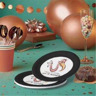 Oude Birthday borden Papieren Bordje