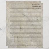 , oude, blanco plaat muziek 10-sleuf (Voorkant / Achterkant)