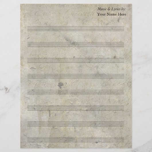 , oude, blanco vel muziek 8-reeks (Voorkant)