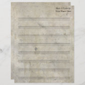 , oude, blanco vel muziek 8-reeks (Voorkant / Achterkant)