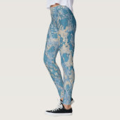 Oude blauwe verf, geplateerd leggings (Links)
