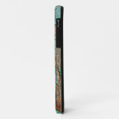 Oude blauwe verf op hout Case-Mate iPhone case (Achterkant/links)