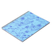 Oude blauwe zeeen notitieboek (Linkerzijde)