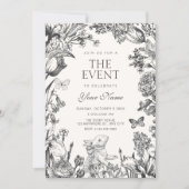 Oude bloem botanisch kaart (Voorkant)