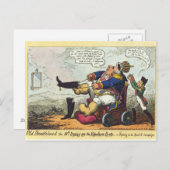 Oude bloem briefkaart (Voorkant / Achterkant)