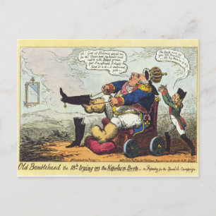 Oude bloem briefkaart