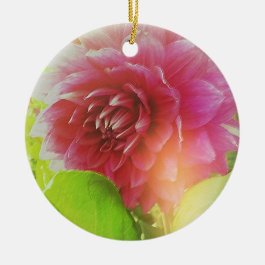 Oude Bloem Keramisch Ornament (Voorkant)