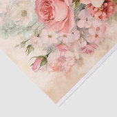 Oude bloemboeket met rozen tissuepapier (Detail)