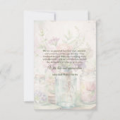 Oude Bloemen Bruiloft Bruidscadeau Bedanken Bedankkaart (Achterkant)