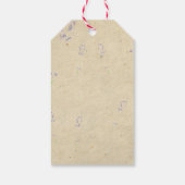 Oude Bloemen Cadeaulabel (Achterkant)