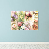 Oude Bloemen Canvas Afdruk (Insitu (Houten vloer))