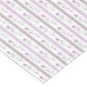 Oude bloemen gestreepte patroon wit beige roze  tafelkleed (Gekanteld)