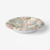 Oude Bloemen Papieren Kom (Gebogen)