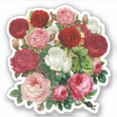 Oude Bloemen Sticker (Voorkant)