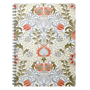 Oude bloemenbehangsel door William Morris (1879) Notitieboek