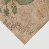 Oude bloemencollage tissuepapier (Detail)