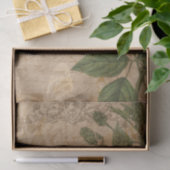 Oude bloemencollage tissuepapier (Geschenk)