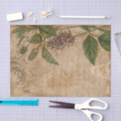 Oude bloemencollage tissuepapier (Craft)