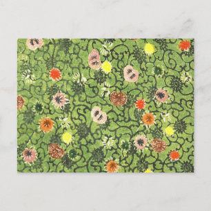 Oude Bloemenstof Bingata Bloesem Briefkaart
