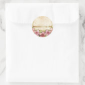 Oude bloemkool ronde sticker (Tas)