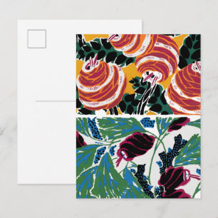 Oude bloempatronen III Klein Briefkaart