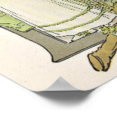 Oude bloemrijke letter D door Ottilia Adelborg Pos Poster (Hoek)