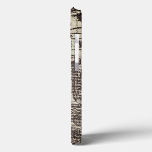 Oude blurry Newspapier Clipping Case-Mate iPhone Case (Achterkant / Links)