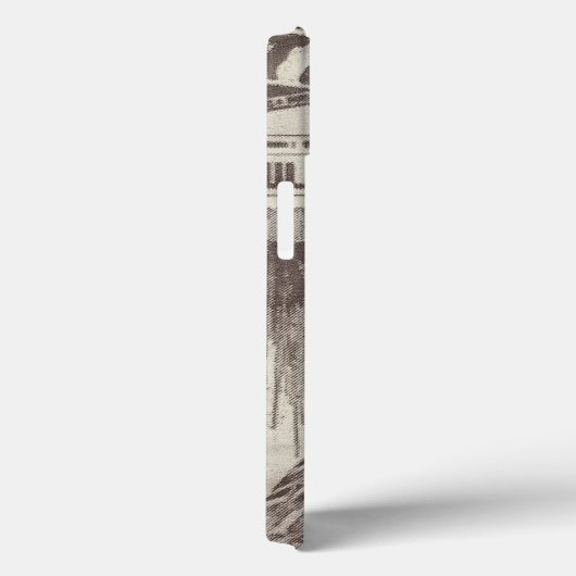 Oude blurry Newspapier Clipping Case-Mate iPhone Case (Achterkant / Rechts)