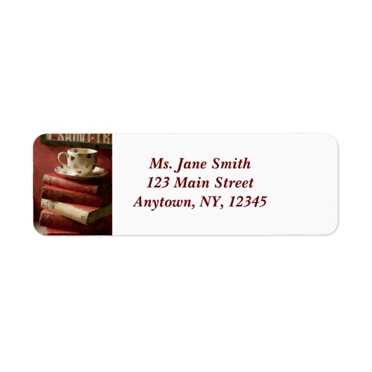 Oude boeken etiket (Voorkant)