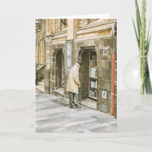 'Oude boeken' - Hartelijk dank Bedankkaart (Voorkant)