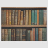 Oude boeken op planken Decoupage Tissuepapier (Voorkant)