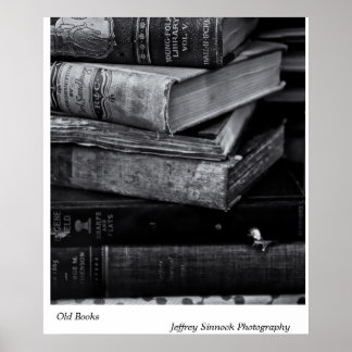 Oude boeken poster