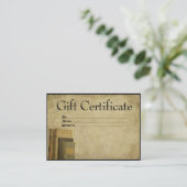Oude boeken - Prim Cards van het Cadeaucertificaat Kortingskaartje (Staand voorkant)