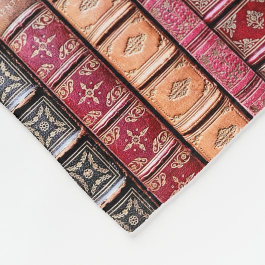 Oude boekenbibliotheek (Engelse Essays) Fleece Deken (Hoek)