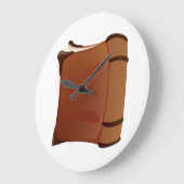 Oude boekenkast grote klok (Hoek)