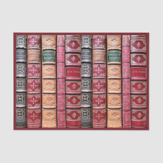 Oude boekenontkoppeling (Engelse Essays) Tissuepapier (Voorkant)